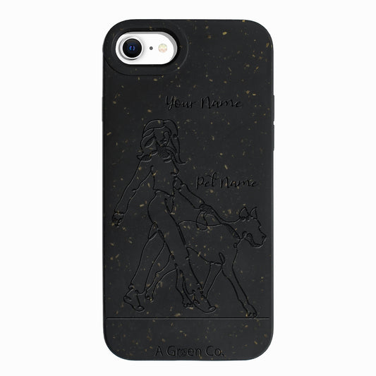 Wagging Tails (Girl) - iPhone SE 2020 / 8 / 7 / 6 / 6s Eco-Friendly Case