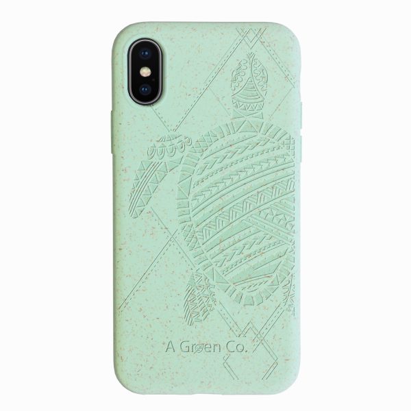 The Lucky Turtle - iPhone X/Xs Eco-Friendly Case - Green Phone Cover