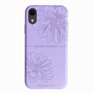 Floral Handwritten – iPhone XR Wheat Straw Case