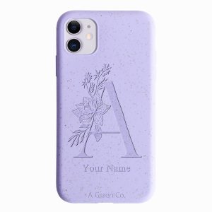 Flower Initials – iPhone 11 Eco-Friendly Case