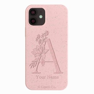 Flower Initials – iPhone 12 Mini Eco-Friendly Case