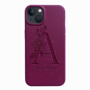 Flower Initials – iPhone 15 Eco-Friendly Case