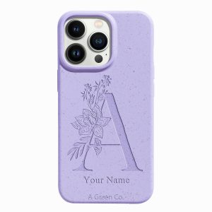 Flower Initials – iPhone 13 Pro Eco-Friendly Case