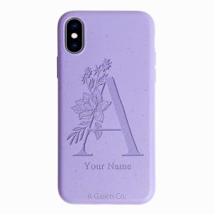 Flower Initials – iPhone X / Xs Eco-Friendly Case