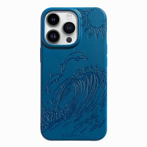 Dolphin Dive – iPhone 15 Pro Eco-Friendly Case