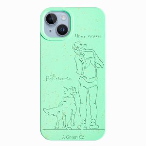 Wagging Tails (Guy) – iPhone 14 Plus Eco-Friendly Case