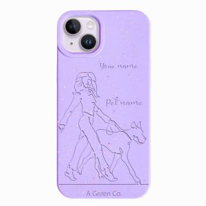 Wagging Tails (Girl) – iPhone 14 Plus Eco-Friendly Case