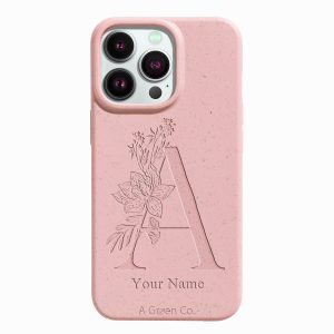 Flower Initials – iPhone 16 Pro Max Eco-Friendly Case