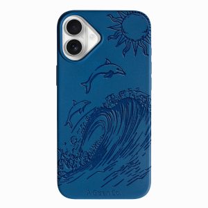 Dolphin Dive – iPhone 16 Plus Eco-Friendly Case