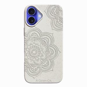 Floral Mandala – iPhone 16 Plus Eco-Friendly Case