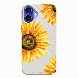 Sunflowers in Color – iPhone 16 Plus Eco-Friendly Case