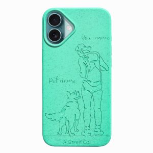 Wagging Tails (Guy) – iPhone 16 Plus Eco-Friendly Case