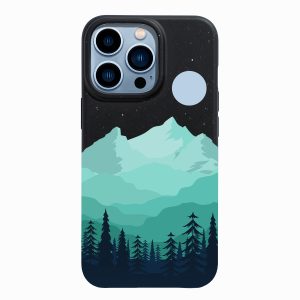 Moon & Mountains – iPhone 14 Pro Eco-Friendly Case