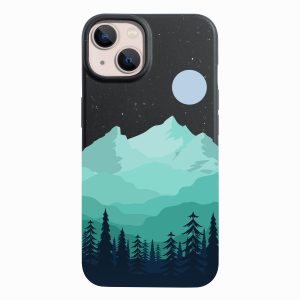 Moon & Mountains – iPhone 14 Plus Eco-Friendly Case